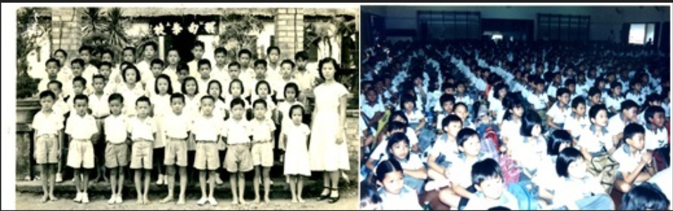 Over the years - our schools uniforms for the students in Xingnan Primary School